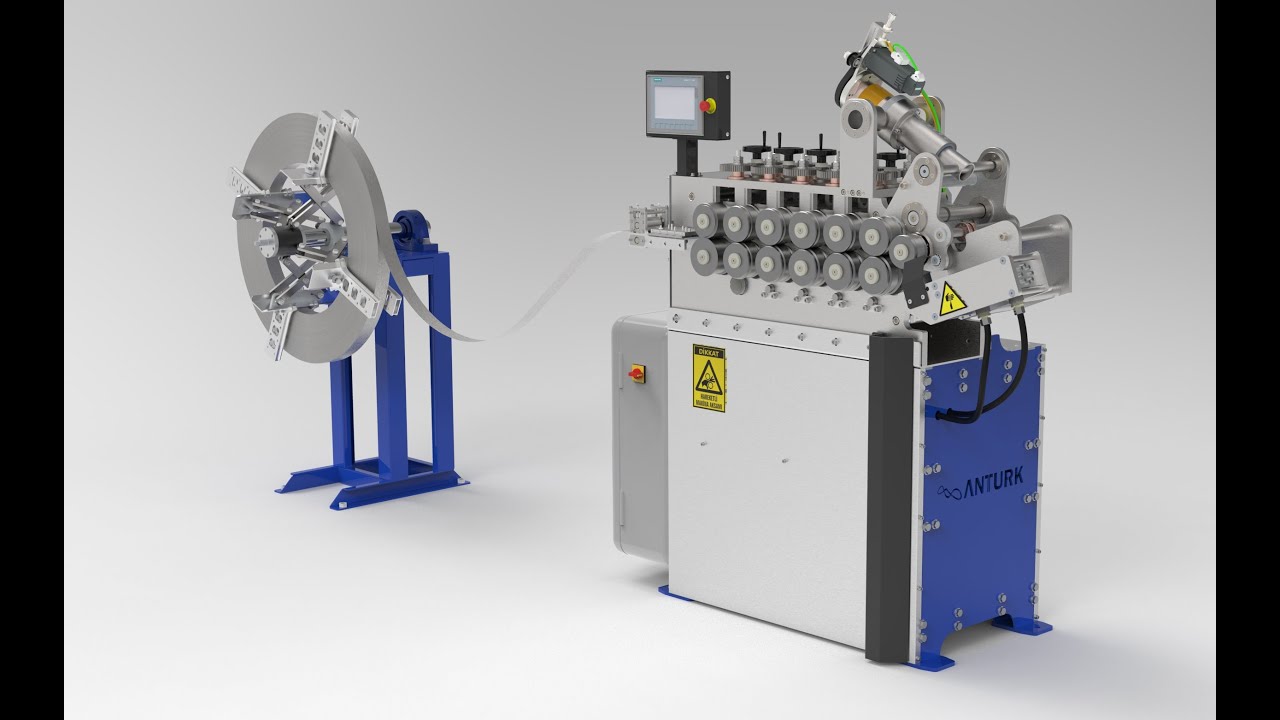 Tam Otomatik Çelik Baca Kelepçe Makinesi (Tam Otomatik Varil Kelepçe Makinesi)