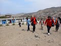 Visita de Victoria Ward a Save the Children en Perú