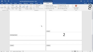 How to Number All Pages Except First in Word :  Start page numbering from a specific page in Word