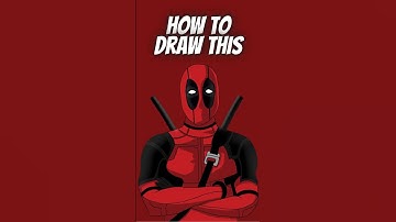 How to draw deadpool #drawing #procreate #howtodraw #deadpool #marvel #mcu #marvelstudios #comics