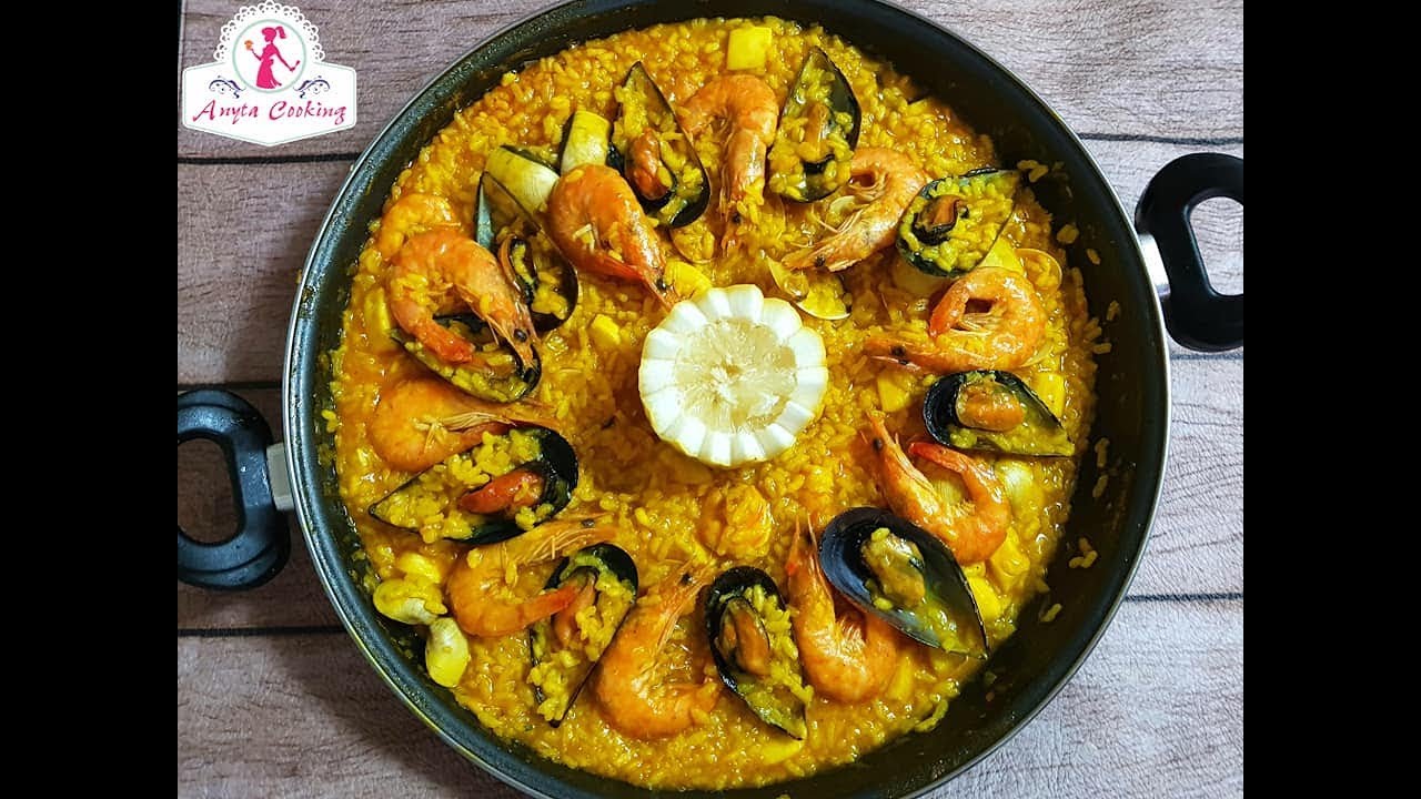 Paella Cu Fructe De Mare Reteta Rapida Anyta Cooking Youtube