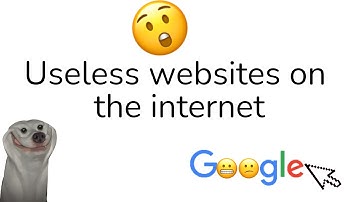 Useless websites on the Internet 😂