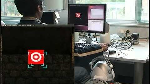 Positioning target using Admittance teleoperation with leaky integrator on Novint Falcon - test 2