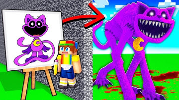 I Cheated with //DRAW in POPPY PLAYTIME Build Challenge in Minecraft!