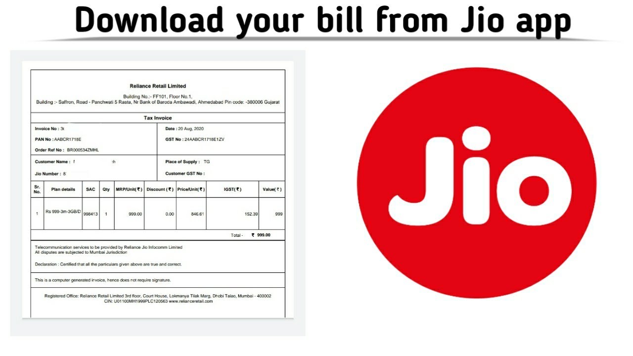 jio business plan bill payment