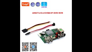 XVR Tuya,  видеорегистратор 4CH, AHD, CVI, TVI, CVBS, IP 1080N, NVR для систем видеонаблюдения