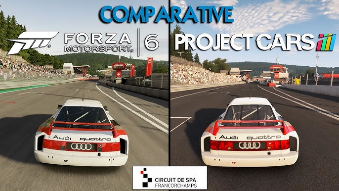 Project CARS versus Forza Motorsport 6 Demo - Graphics & Rain Comparison  Video