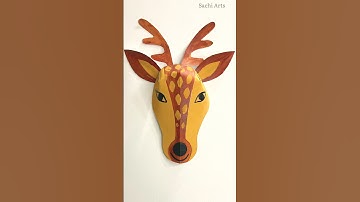 Omg 😳 DIY Expensive Deer Home Decor Form Paper  | #art #diy #bestoutofwaste #shorts #SachiArts