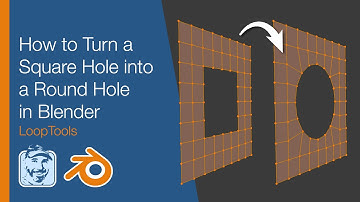 How to Turn Square Hole into Round Hole in Blender (LoopTools)