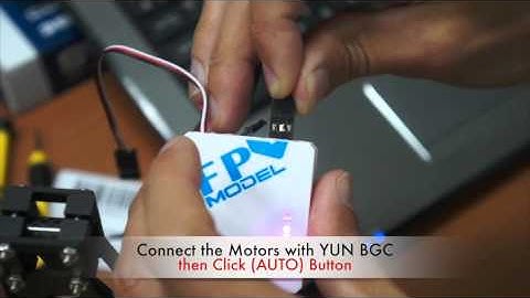 YUN  Brushless Gimbal Controller Instruction V2-b Motor Configuration