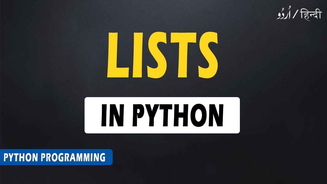 Lists in Python | Lists in Python for Beginners | Python Tutorial | # ...