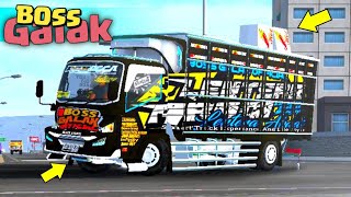 Mod Bussid Terbaru Truck Nmr71 Rebecca BossGalak Black, Full Anim, Super Detail || BUSSID V3.6.1