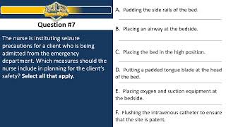 NCLEX GAMES | QUIZ 13 | NEUROLOGICAL PROBLEMS (10 QUESTIONS) screenshot 1