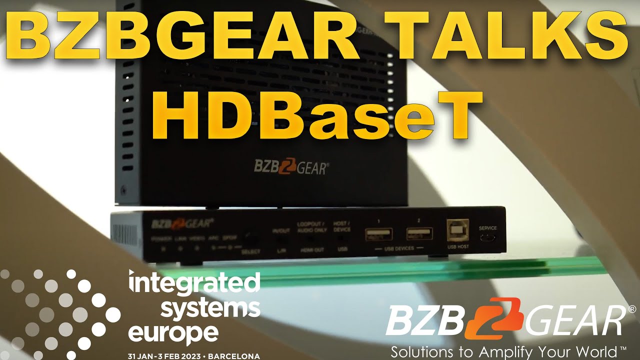 BZBGEAR Talks HDBaseT with HDBaseT President | ISE 2023 - YouTube