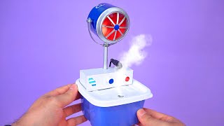 Make An Amazing Mini Humidifier Fan Recycling Soda Cans