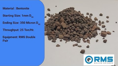 Material Test Grinding Demo Bentonite Powder Production Industrial Particle Size Reduction