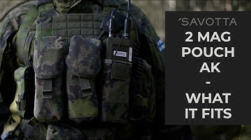 Savotta 2 mag pouch, AK - what it fits
