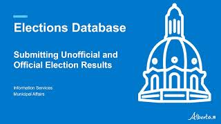 EDB Module 5 – Submitting Election Results