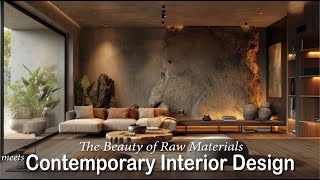 Unveiling the Beauty of Raw Materials: Contemporary Interior Design Inspirations