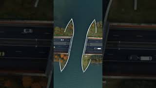 Crazy illusion at the Aqueduct Veluwemeer in the Netherlands // Daw pedia screenshot 2