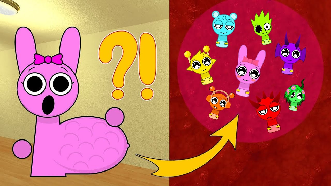 Sprunki Pinki Will Have 88 Kids?! Babies Want To FIND Their Father In Garry's Mod