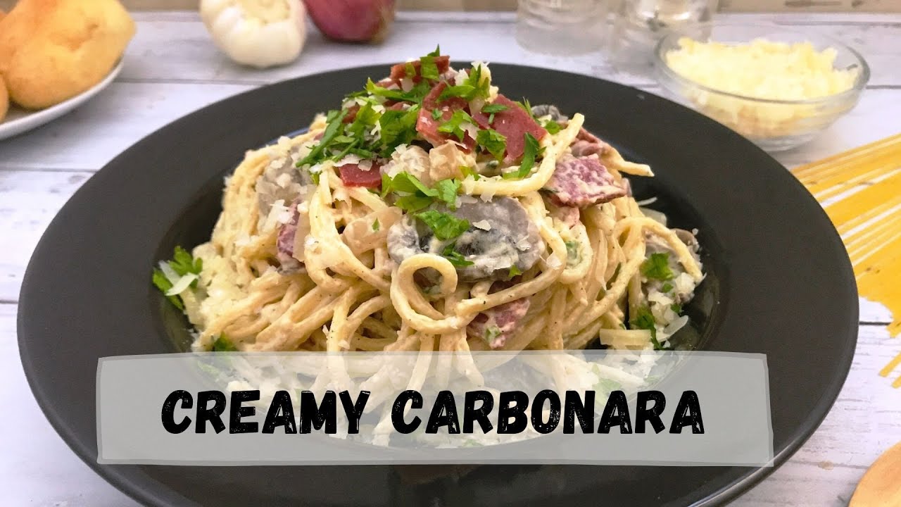 Filipino Style Creamy Carbonara - Happy Tummy Recipes