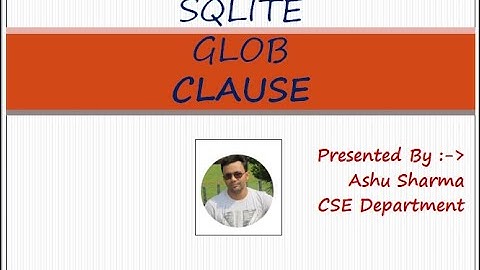 SQLite GLOB clause