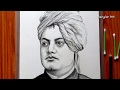 Drawing swami vivekananda  very easy pencil sketch