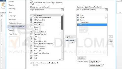 Delete the command Find from the Quick Access Toolbar.