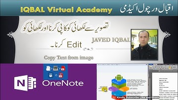 Copy Text from Image/JPG/PDF/ and other pictures English by Javed Iqbal/Iqbal Virtual Academy.