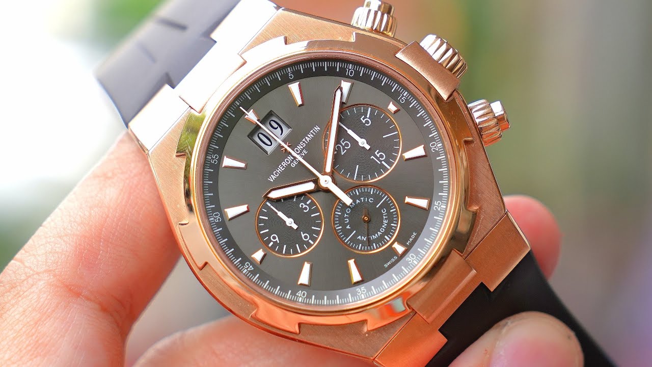 Vacheron Constantin Overseas Chronograph 18k Rose Gold ref. 49150/000R-9338  – Full set, Superb condition - ChronoTimepieces