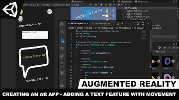 Unity3d with AR Foundation - Creating An AR App And Adding A Text Feature With Movement