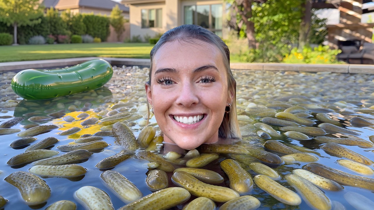 I Filled a Pool With 50,000 Pickles