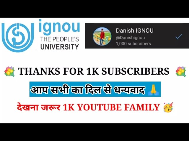 Finally 1K Subscriber's On  1K Subscriber's Special 💐 @Danishignou  