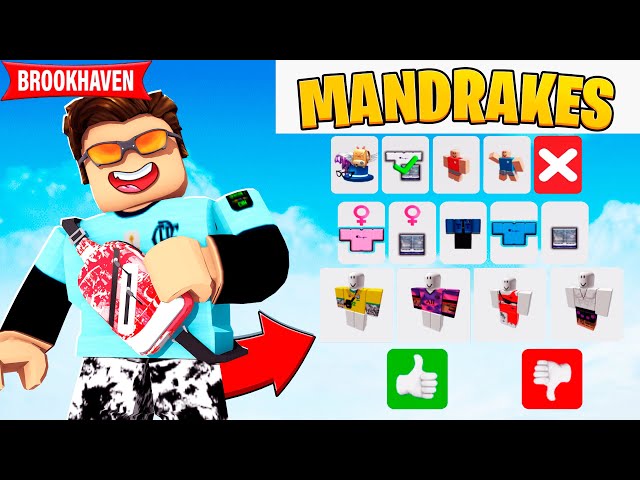 COMO COLOCAR ROUPAS DE MANDRAKE NO BROOKHAVEN RP (roblox) 