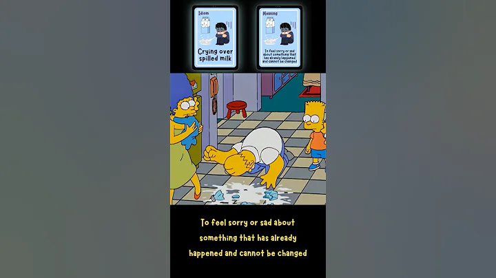 Homer Simpson Crying Over Spilled Milk! English Idioms