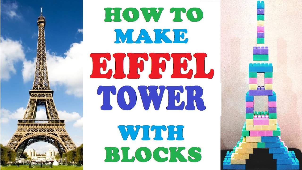 HOW TO MAKE EIFFEL TOWER WITH LEGO BLOCKS LEGO BLOCKS KIDS ACTIVITY 