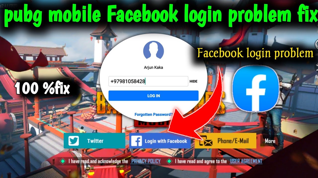 How to fix pubg mobile not login with Facebook l pubg login problem l ...