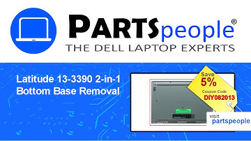 Dell Latitude 13-3390 2-in-1 (P69G001) Bottom Base How-To Video Tutorial