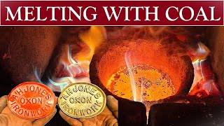 Brass Casting Adventures - Makers Plaques, Matchplate Patterns and Coal Fired Crucible Furnace