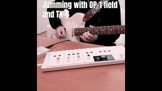 Jamming with OP-1 field and TX-6 #learntojam #neosoulguitar #op1field