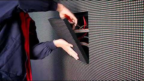 How to remove the front service led display screen module