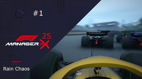 F1 Manager 2024 Debut – Gold & Black’s Rainy Australian Showdown vs Haas | #f1manager24 #f1 #f12025