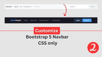 How to Customize Bootstrap 5 Navbar CSS only 2