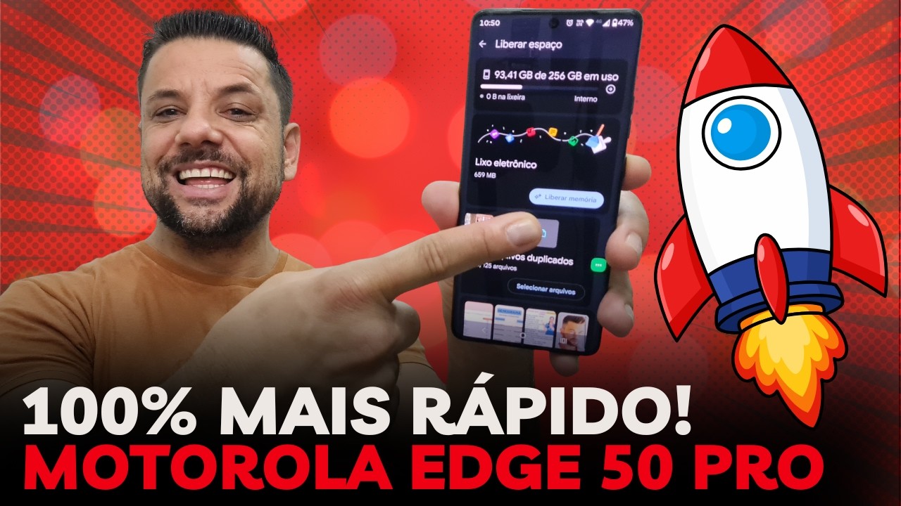 Como LIMPAR e ACELERAR o MOTOROLA EDGE 50 PRO (Sem Apps Extras!) 🚀