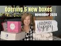 Opening 5 New Boxes | November 2020 | First Glances and Second Chances