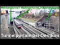 Tunnelportal bei Zürich Oerlikon / Weinberg, Wipkinger & Käferbergtunnel, Stadt Zürich, Schweiz 2021