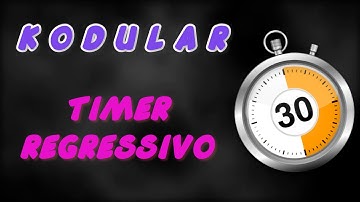 #Kodulular -  TIMER REGRESSIVO - Thunkable - App Inventor