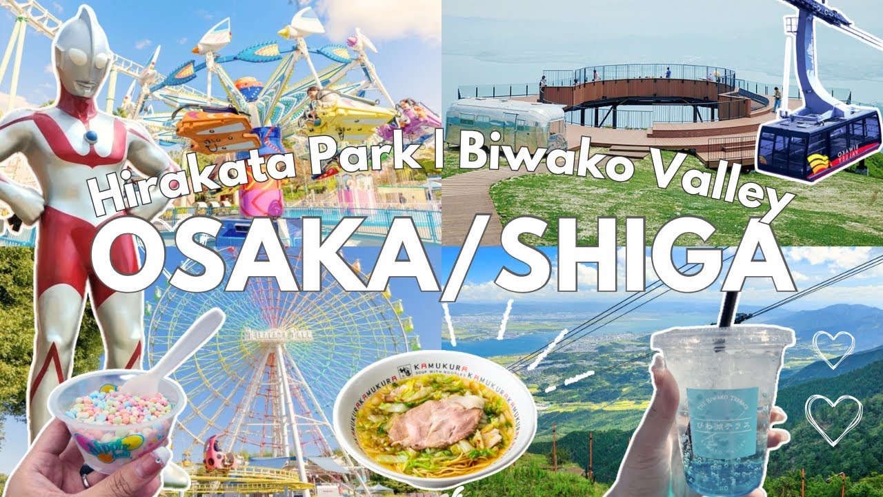 Osaka,Shiga Vlog 🇯🇵 | Hirakata Park, Biwako Valley & Kobe-Sanda Outlet
