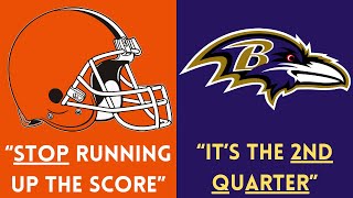 The DUMBEST Running Up the Score CONTROVERSY in NFL HISTORY | Browns @ Ravens (2000)